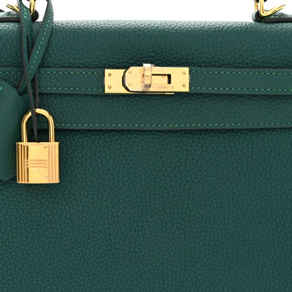 Hermes Togo Kelly Retourne 25 Malachite 8 of 10