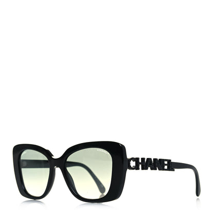 Chanel Acetate Strass Square Sunglasses 5422-B Black 1 of 8