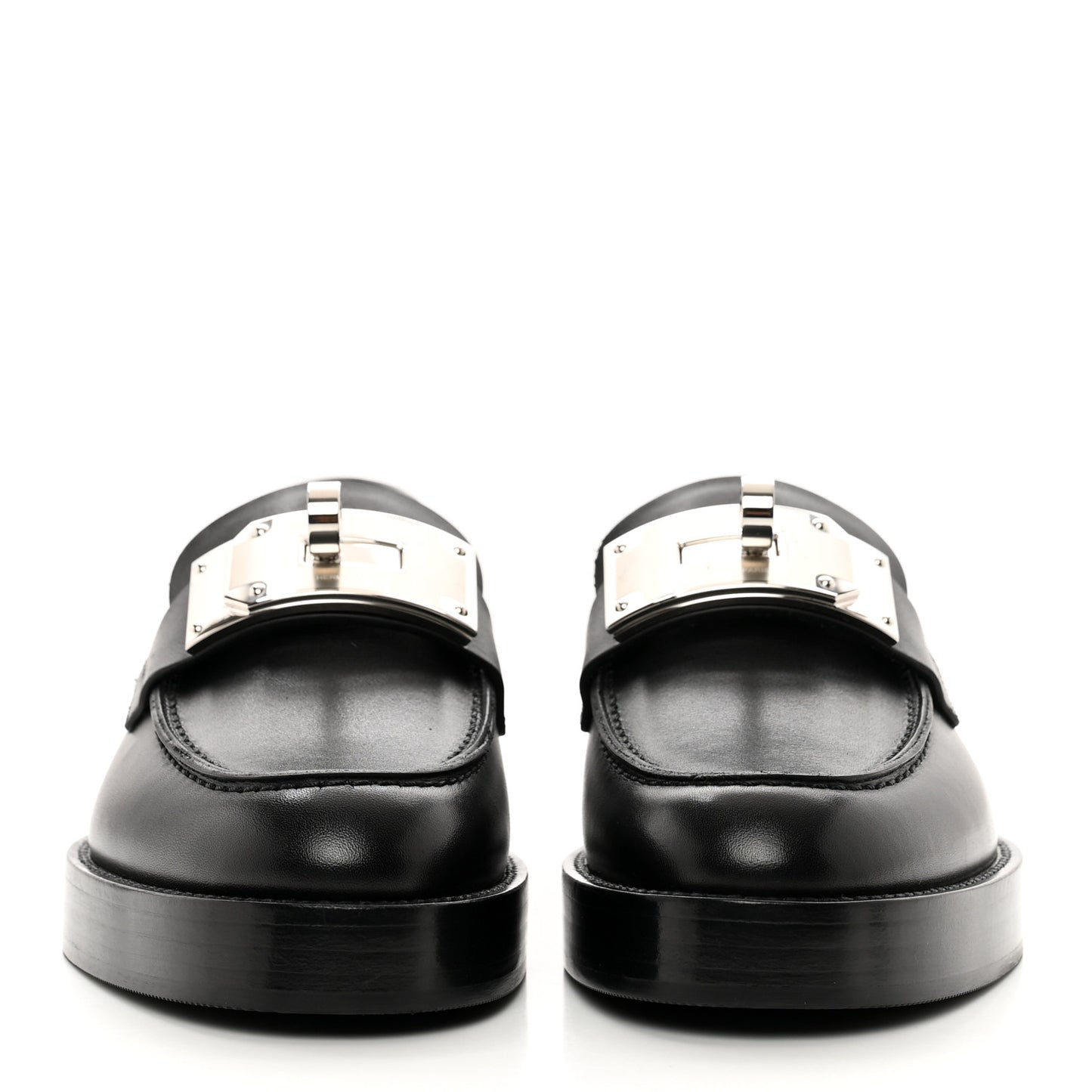 Calfskin Womens Hot Loafer 35 Black