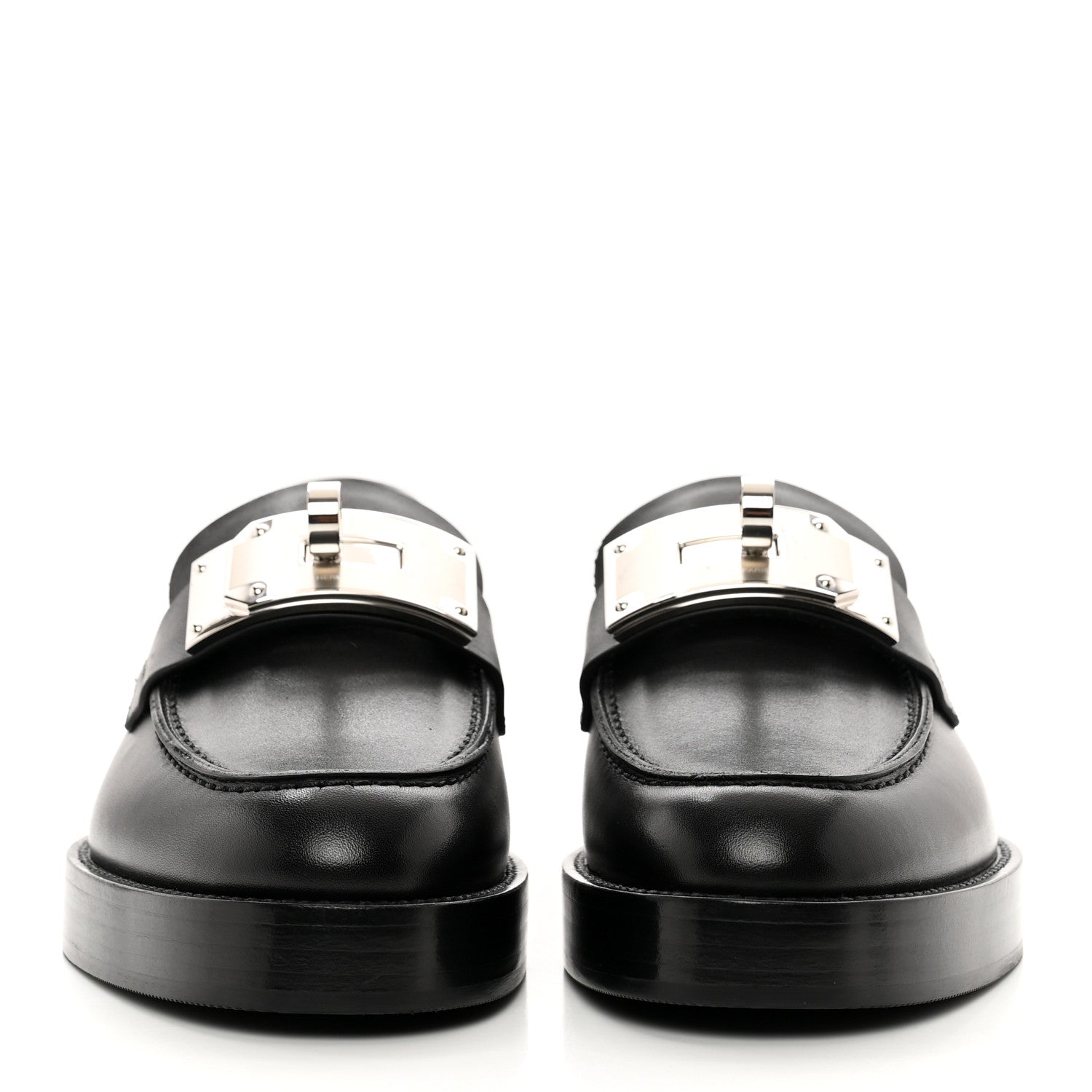 Hermes Calfskin Womens Hot Loafer 35 Black 2 of 9