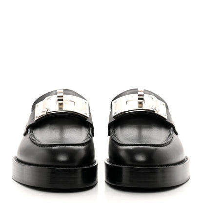 Hermes Calfskin Womens Hot Loafer 35 Black 2 of 9