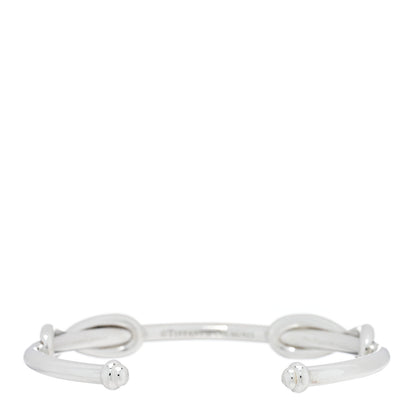 Tiffany Sterling Silver Double Infinity Cuff Bracelet 2 of 3
