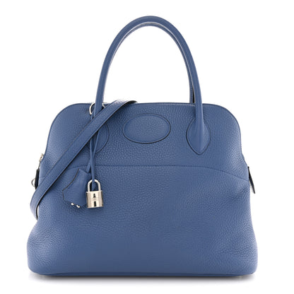 Hermes Taurillon Clemence Bolide 31 Bleu Agate 1 of 11