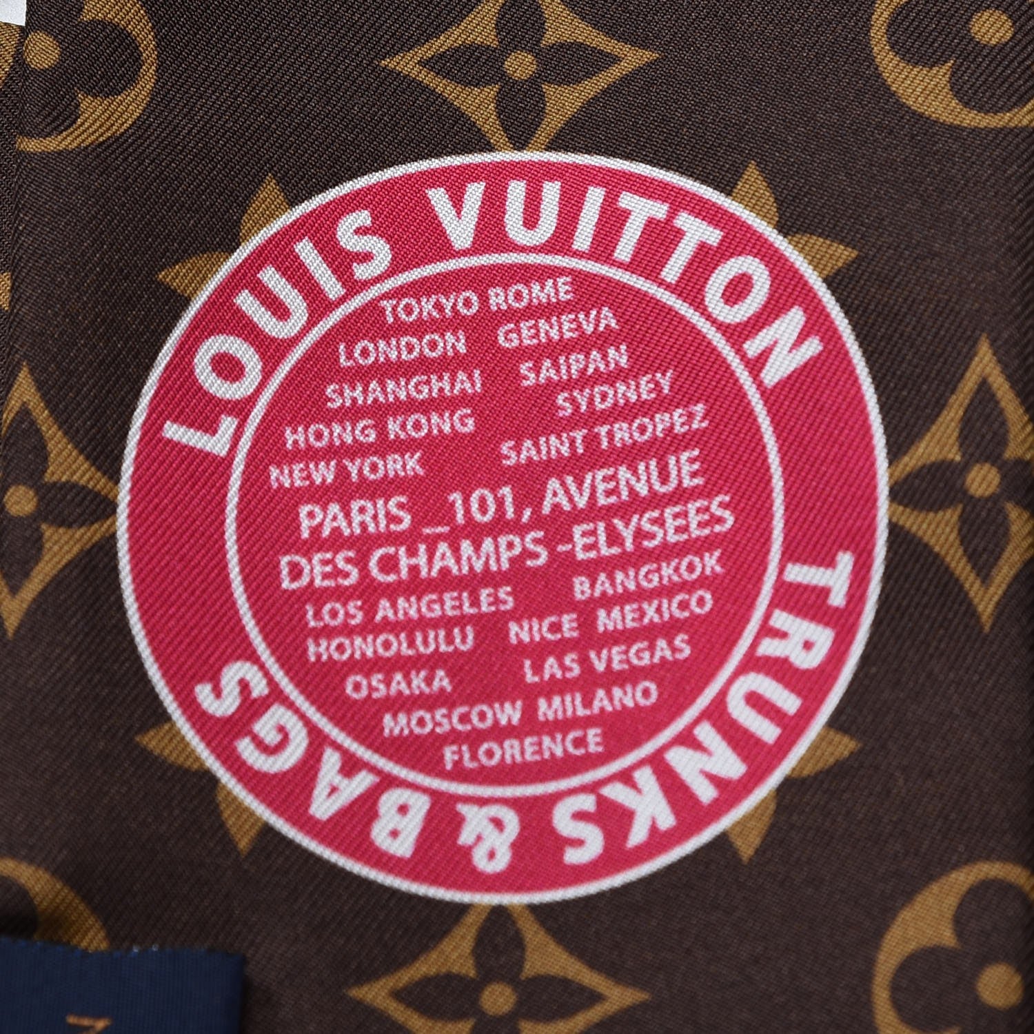 Louis Vuitton Silk Monogram Summer Trunks Bandeau Brown 6 of 6