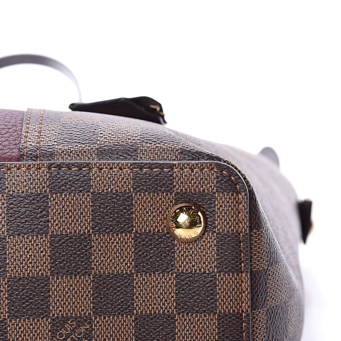 Damier Ebene Taurillon Jersey Bordeaux