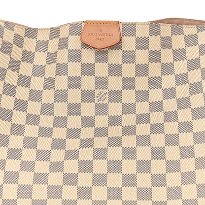 Louis Vuitton Damier Azur Graceful MM Rose Ballerine 9 of 18