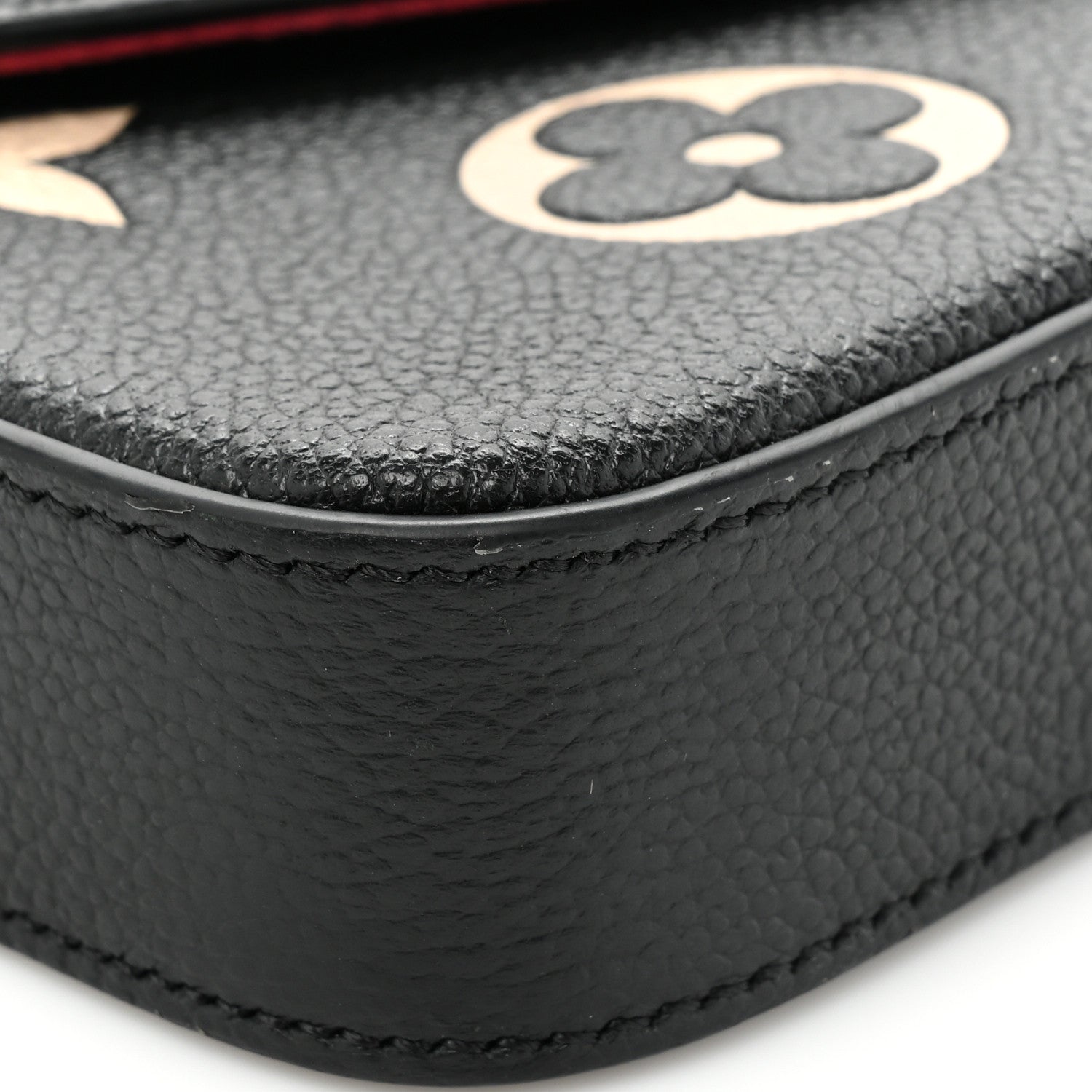 Louis Vuitton Empreinte Monogram Giant Felicie Pochette Black Beige 12 of 14