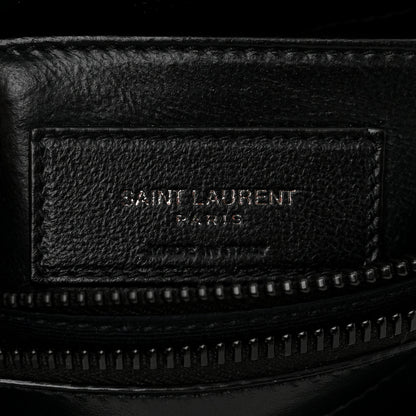 Saint Laurent Calfskin Y Quilted Monogram Monochrome Small Loulou Chain Satchel Black 6 of 10