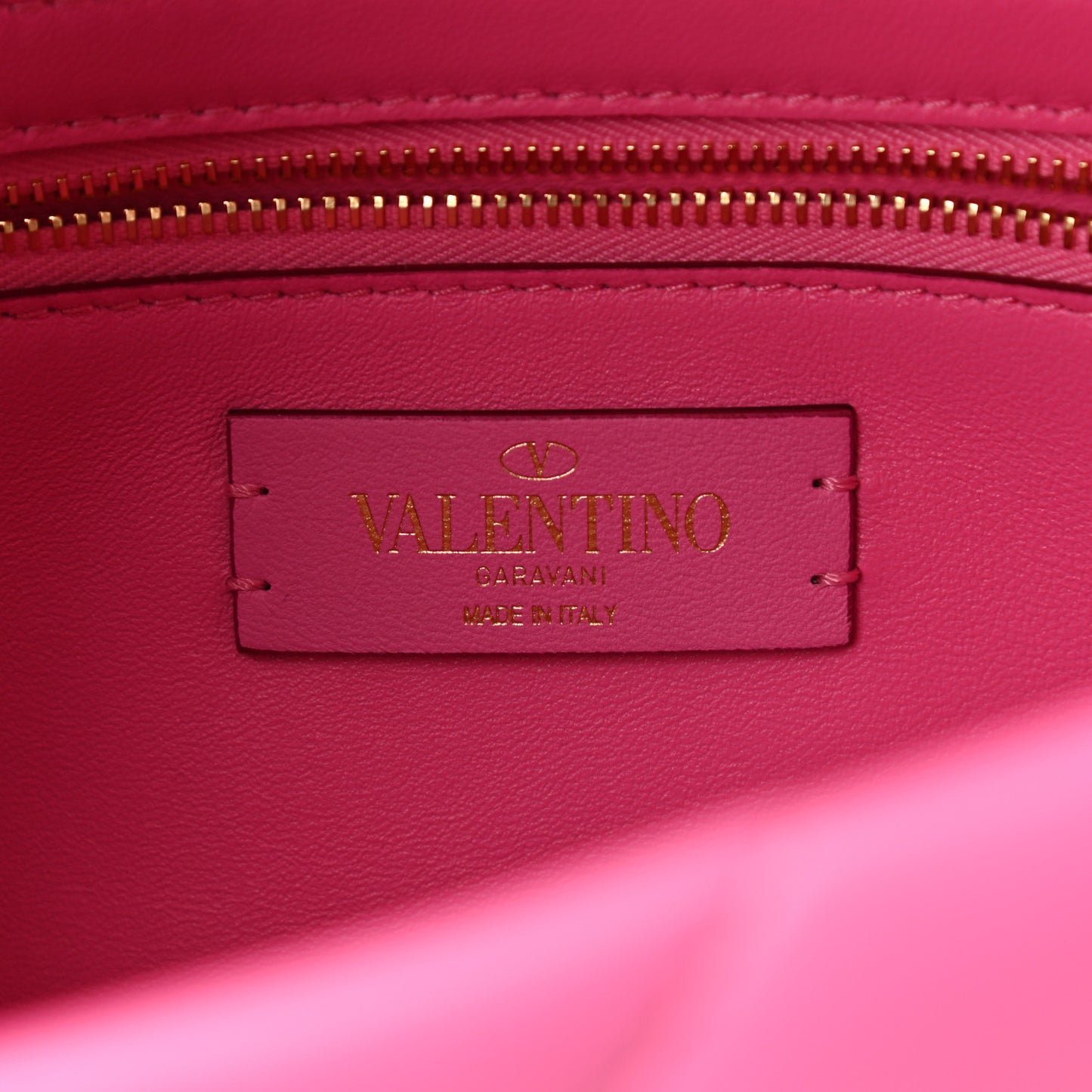 Nappa Enamel Large Roman Stud Shoulder Bag Feminine Pink