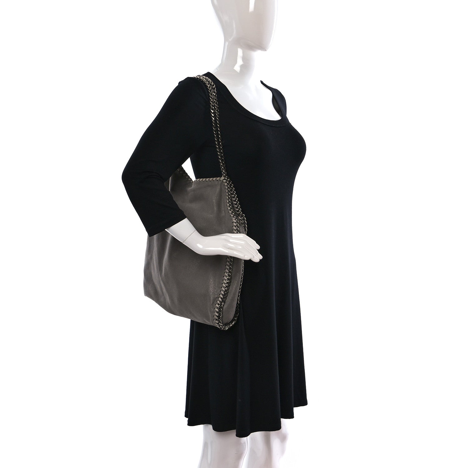 Stella McCartney Shaggy Deer Falabella Tote Light Grey 3 of 9