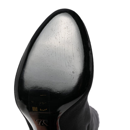 Louis Vuitton Stretch Fabric Silhouette Ankle Boots 36.5 Black 8 of 8