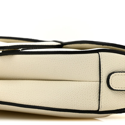 Christian Dior Grained Calfskin Mini Saddle Bag White 10 of 11