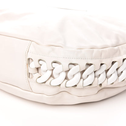 Chanel Calfskin Modern Chain Rhodoid Hobo White 9 of 13