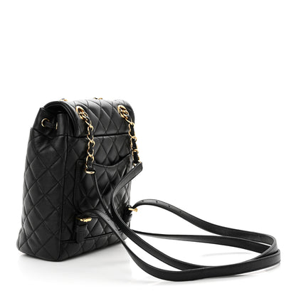 Chanel Lambskin Quilted Mini Urban Spirit Backpack Black 3 of 12