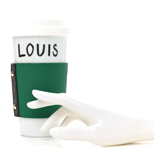 Porcelain Taurillon Louis Cup Green