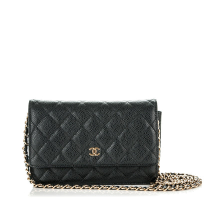Chanel Caviar Quilted Wallet On Chain WOC Black 1 of 8