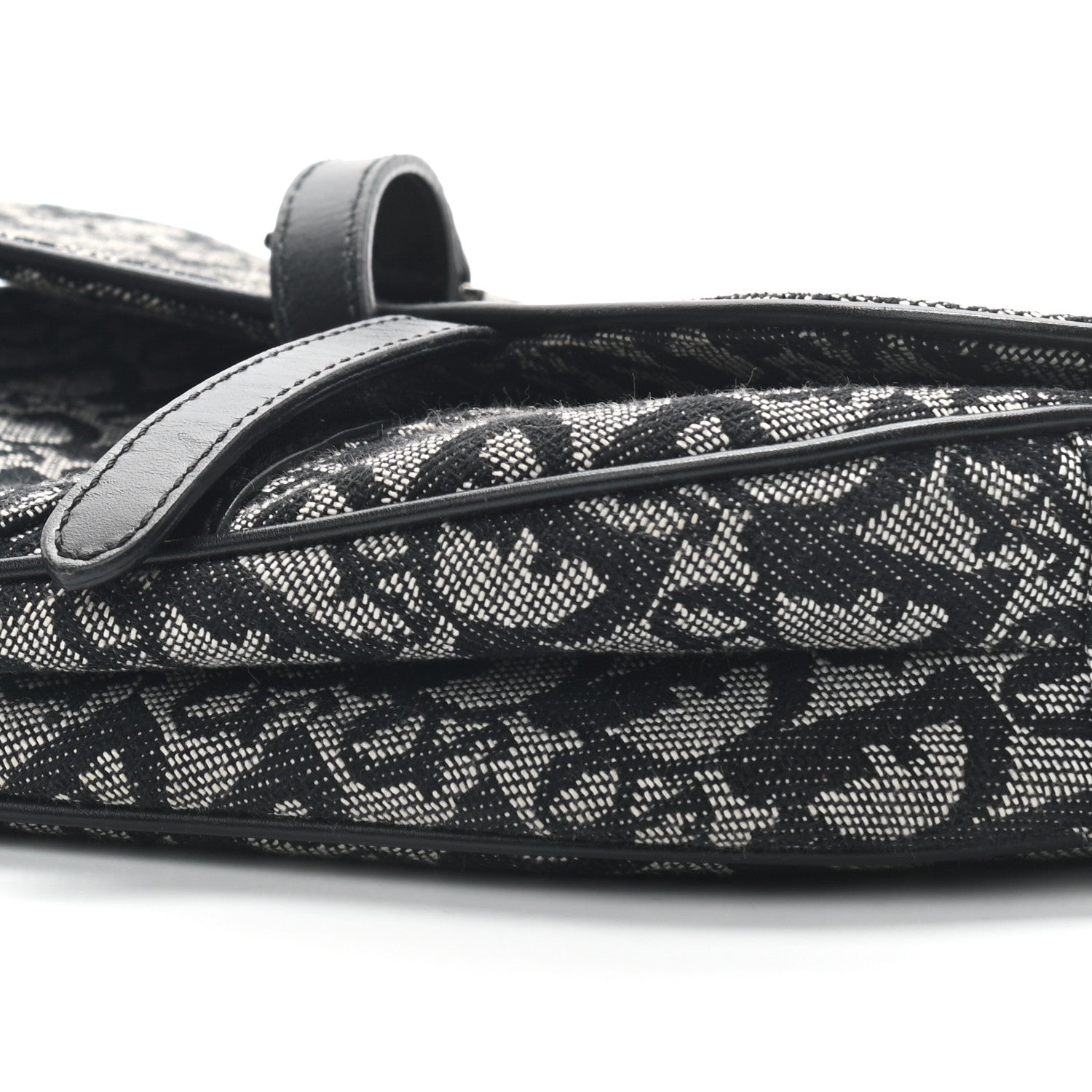 Christian Dior Monogram Saddle Bag Black 9 of 9