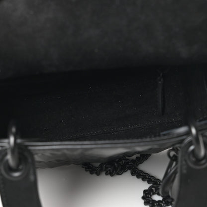 Christian Dior Calfskin Diamond Cannage Mini Lady Dior Black 4 of 7