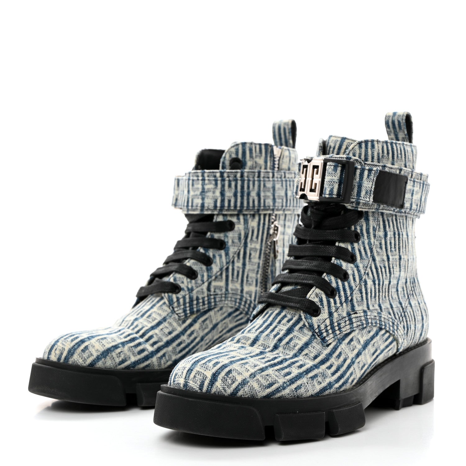 Givenchy Denim 4G Terra Boots 39 Blue 3 of 8