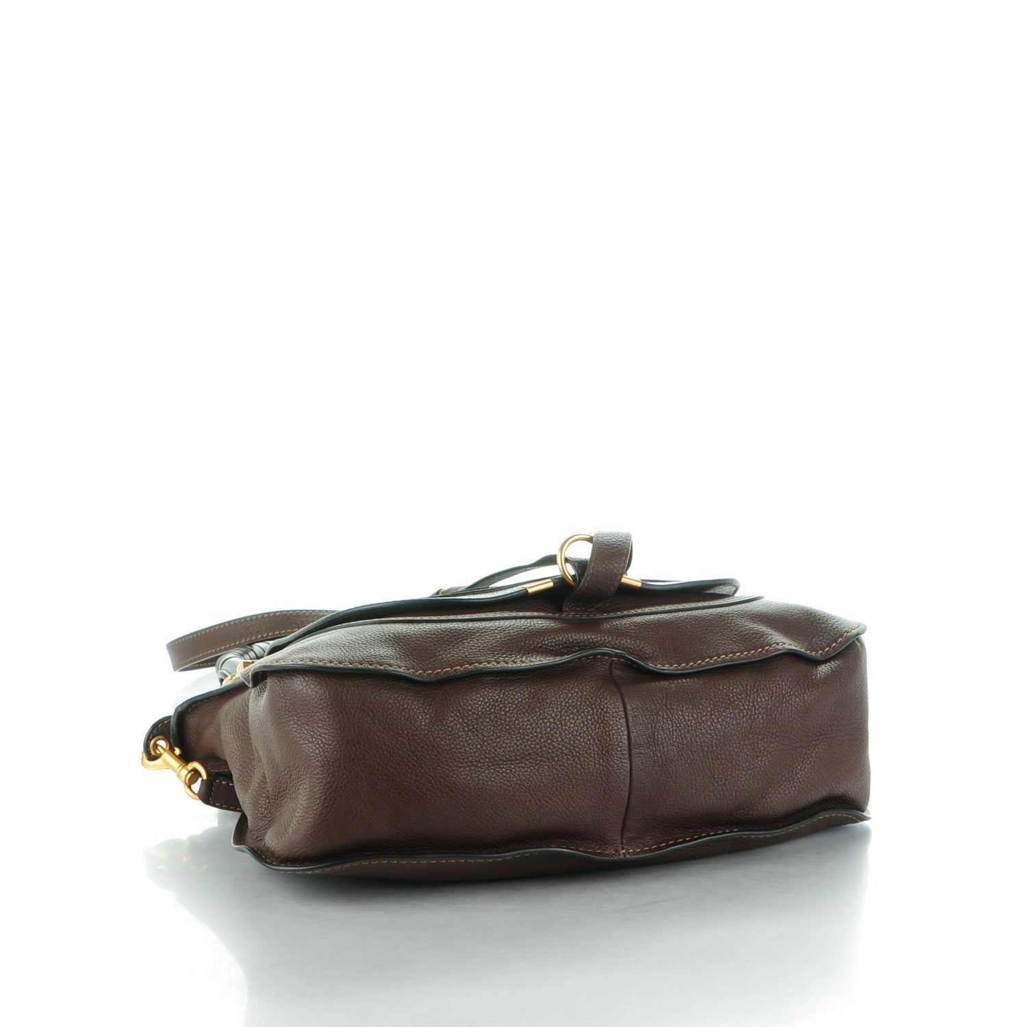 Chloe Calfskin Medium Marcie Satchel Coffee Shot 4 of 8
