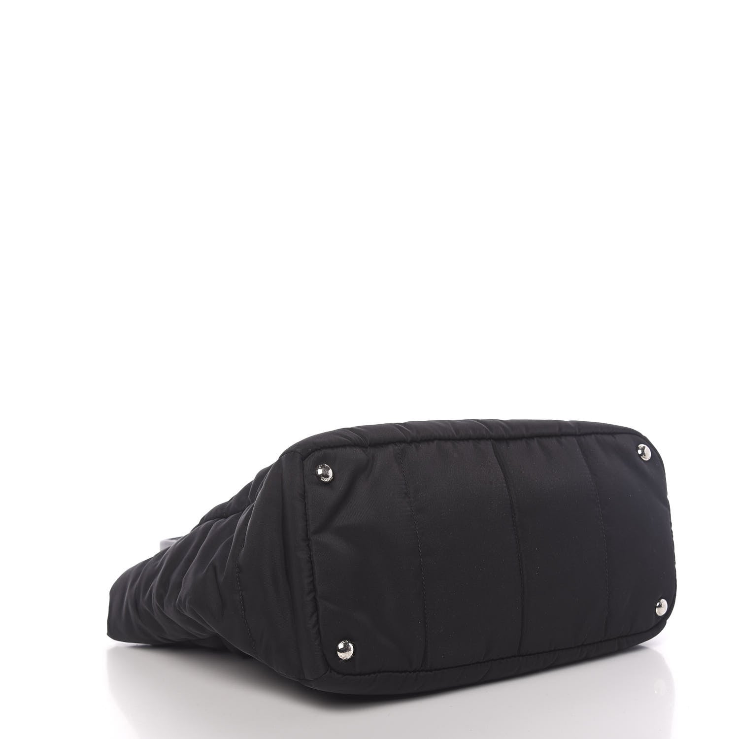 Prada Tessuto Nylon Bomber Tote Black 4 of 10