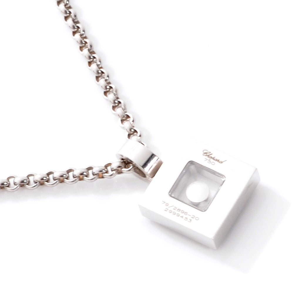 18k Happy Diamonds Icons Square Necklace