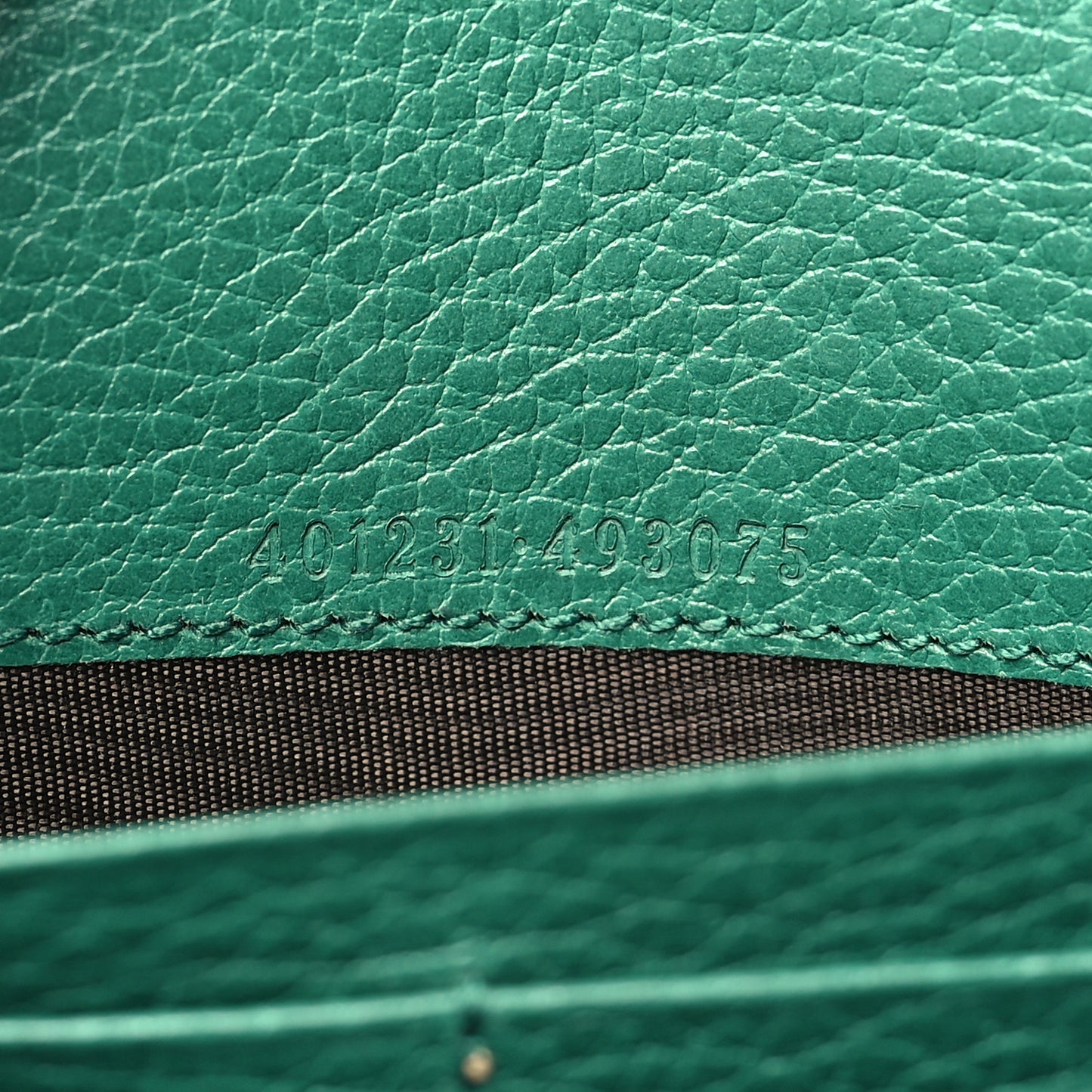Calfskin Mini Dionysus Chain Wallet Emerald