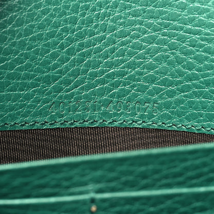 Gucci Calfskin Mini Dionysus Chain Wallet Emerald 7 of 10