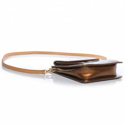 Louis Vuitton Patent Mott Long Strap Bronze 4 of 9