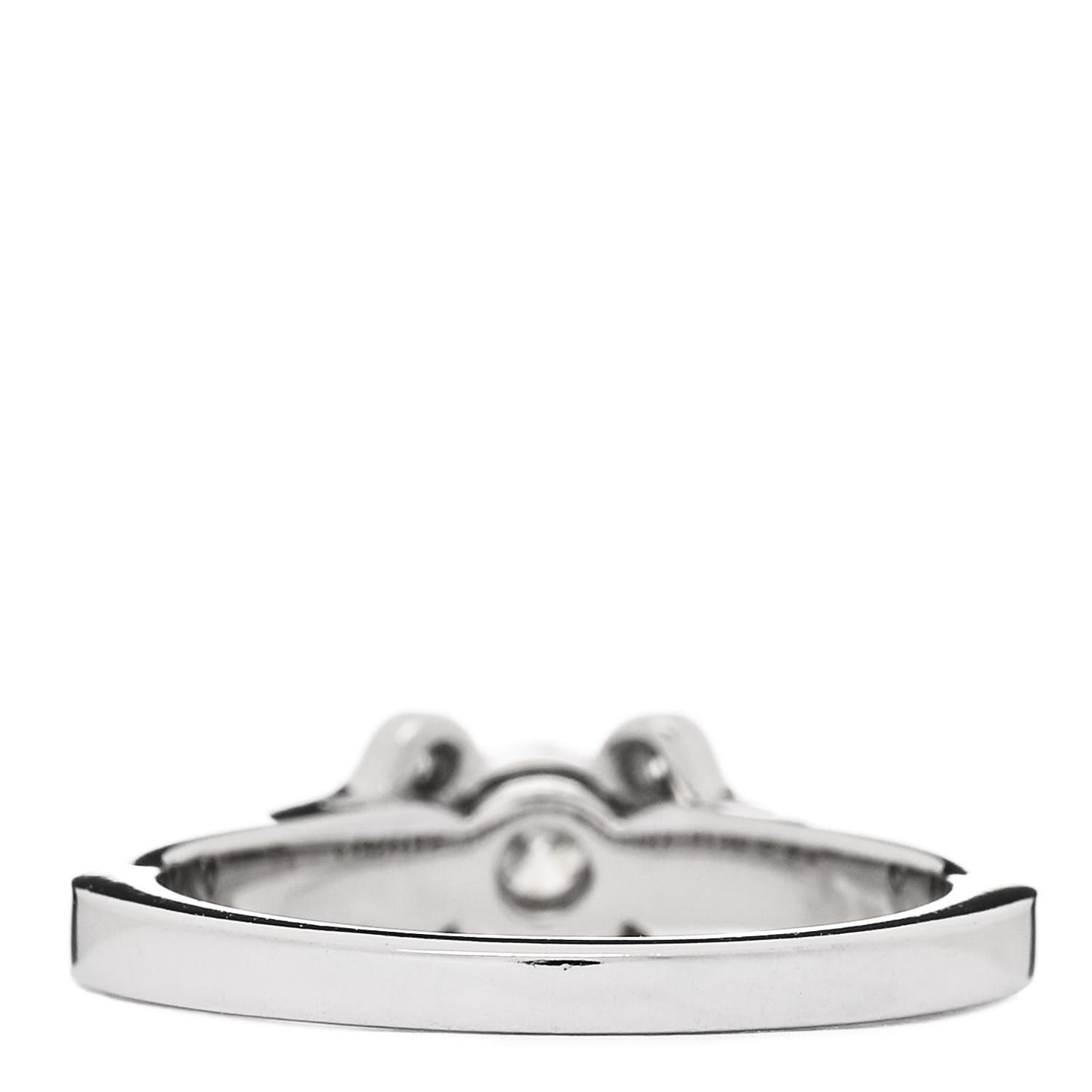 Platinum Diamond .23ct Ballerine Solitaire Engagement Ring 46 3.75