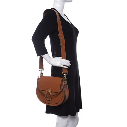 Chloe Grained Calfskin Large Tess Bag Caramel 2 of 9