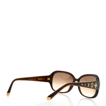 Louis Vuitton Acetate Obsession GM Sunglasses Z0459W Brown Glitter 4 of 8