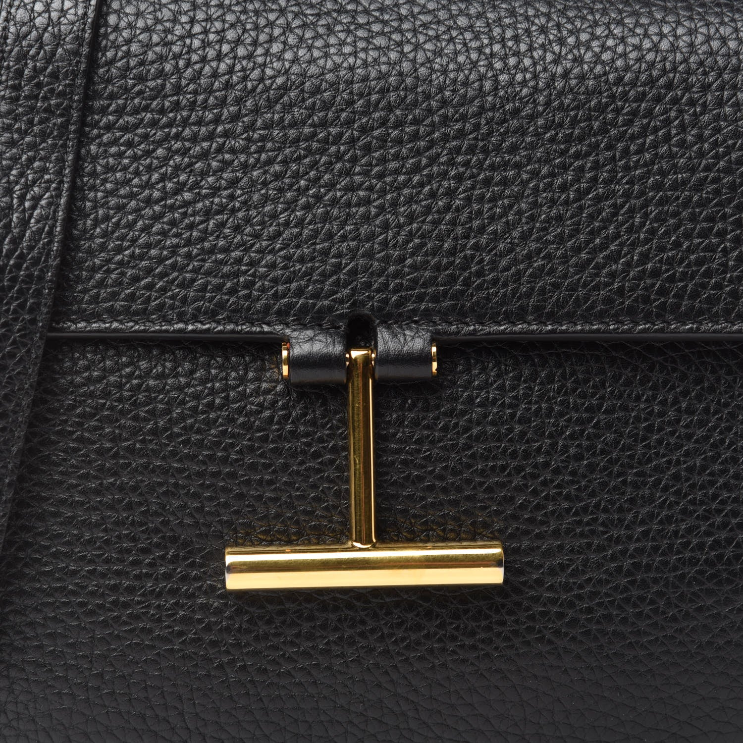 Tom Ford Calfskin Small T Clasp Tara Crossbody Bag Black 10 of 10