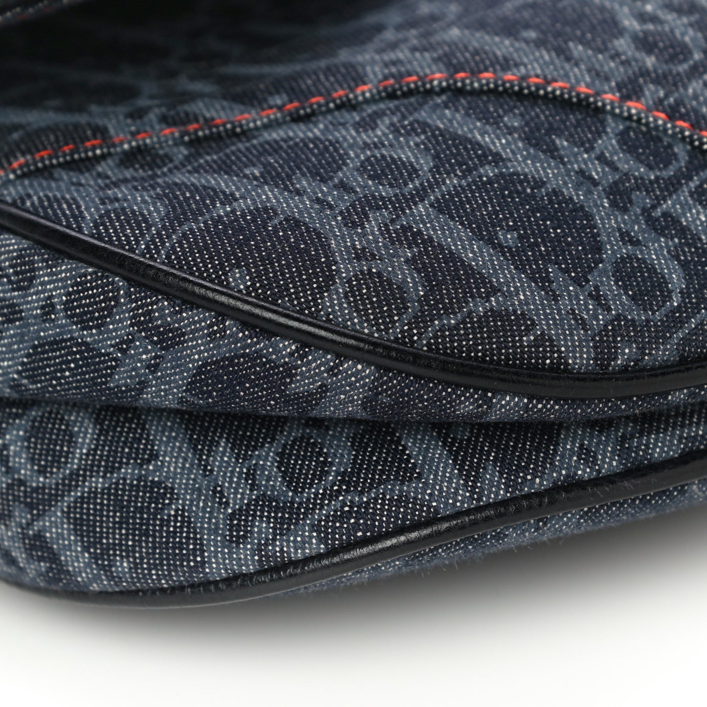 Denim Monogram Flight Saddle Bag