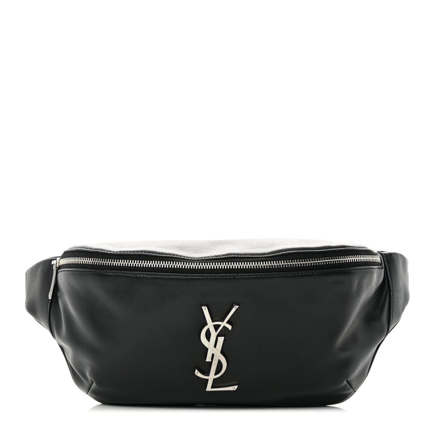 Saint Laurent Calfskin Monogram Belt Bag Black 1 of 14