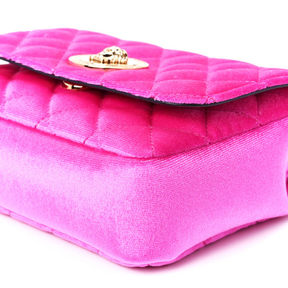 Versace Velvet Quilted Medusa Chain Crossbody Pink 12 of 12