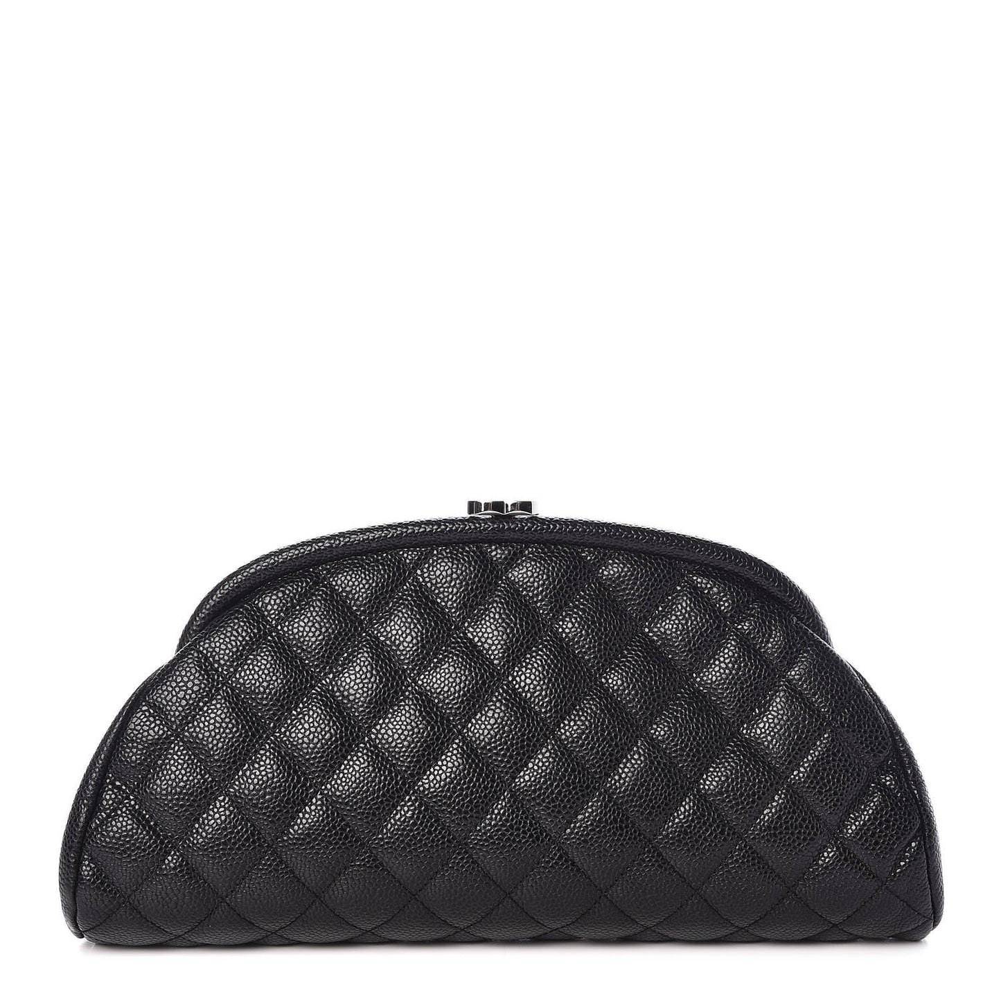 Caviar Quilted Timeless Clutch Black