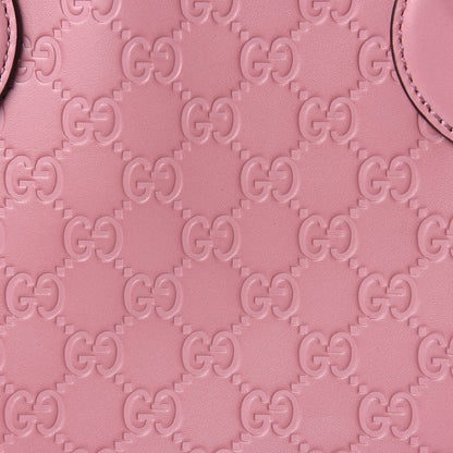 Gucci Guccissima Signature Small Zippered Bucket Tote Rose Baby Candy 12 of 13