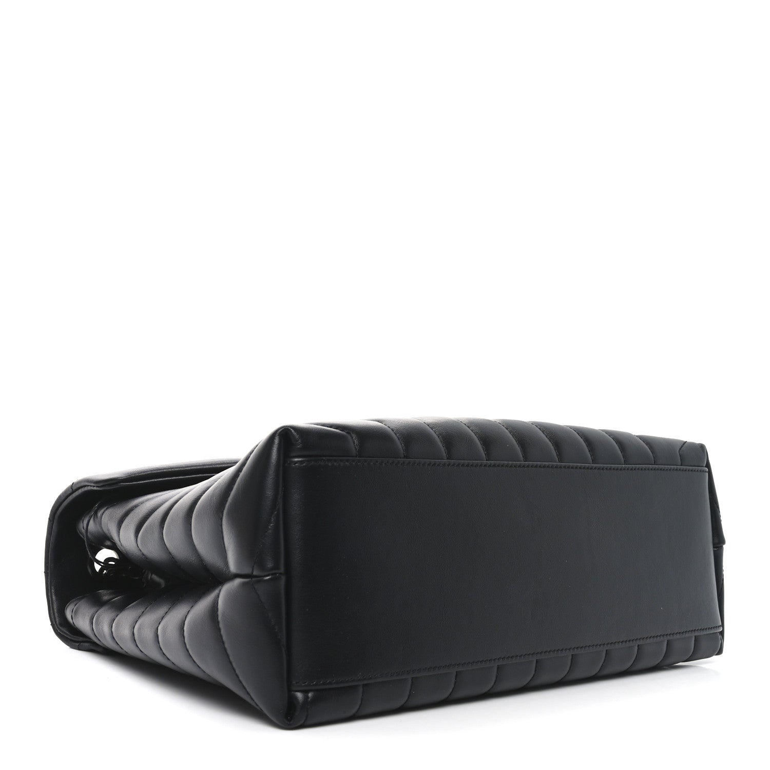 Saint Laurent Calfskin Y Quilted Monogram Monochrome Medium Loulou Chain Satchel Black 4 of 10