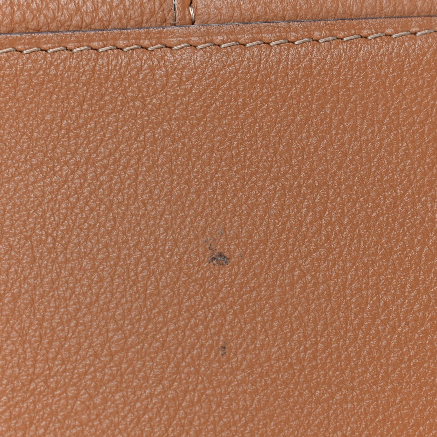 Grained Calfskin Mini Brillant Satchel Natural