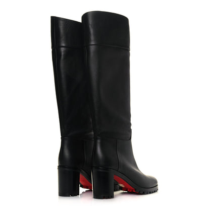 Christian Louboutin Calfskin Kari Lug 70 Boots 38.5 Black 4 of 7