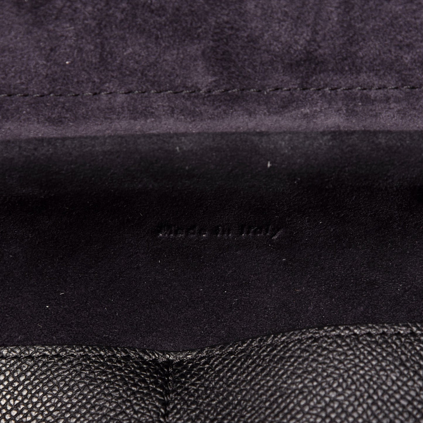 Grained Calfskin Small Belt Bag Black