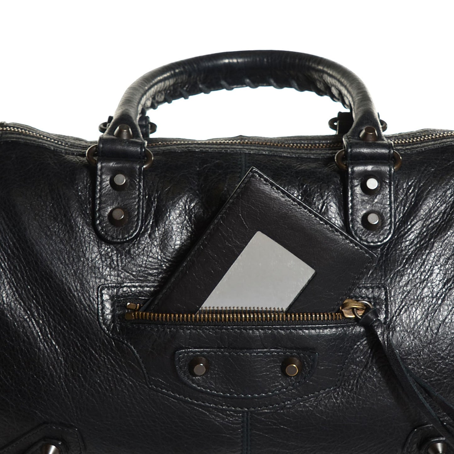 Agneau Classic Hardware Maxi Twiggy Black