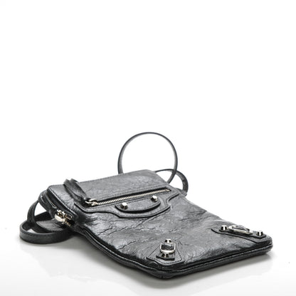 Balenciaga Agneau Classic Hardware Phone Holder Bag Gris Fossile 4 of 7