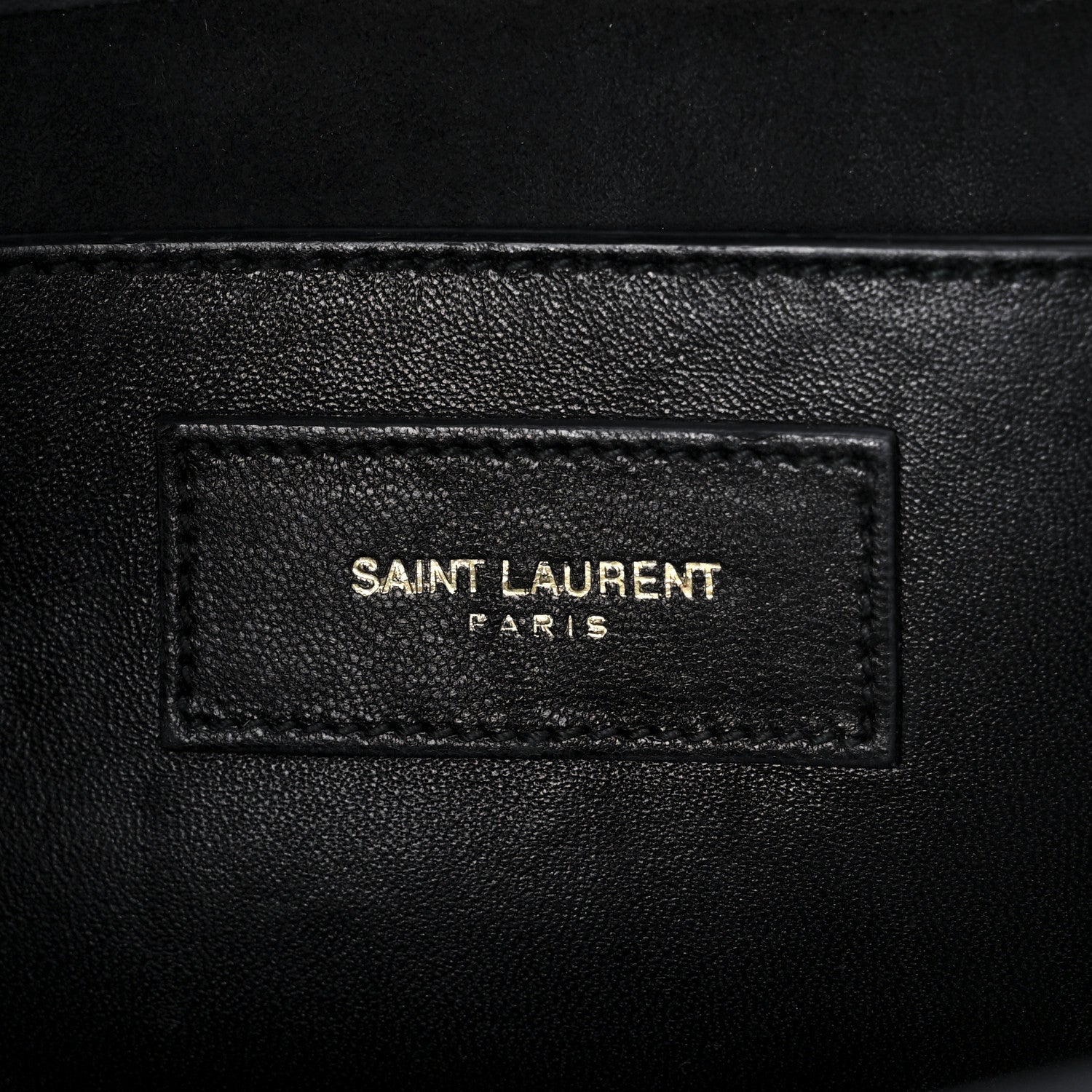 Saint Laurent Metallic Calfskin Classic Monogram Cassandre Clutch Silver 5 of 9