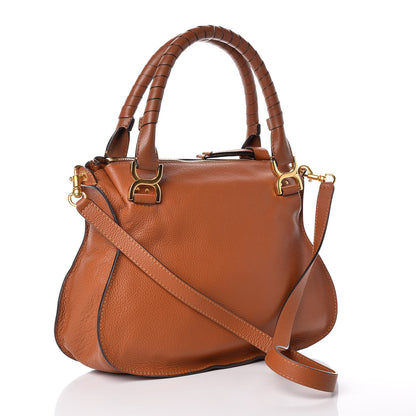 Chloe Calfskin Medium Marcie Satchel Tan 3 of 10
