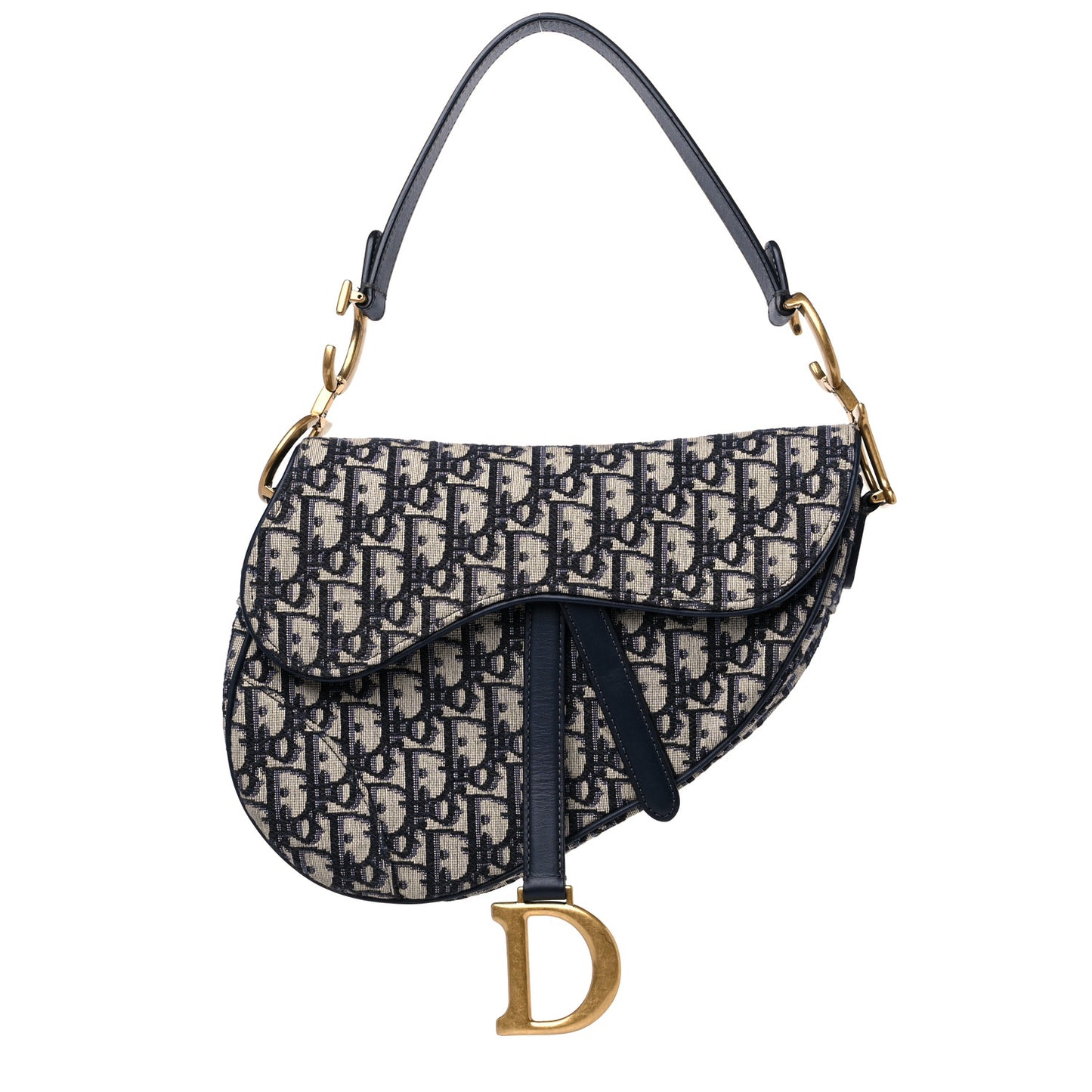 Oblique Saddle Bag Blue