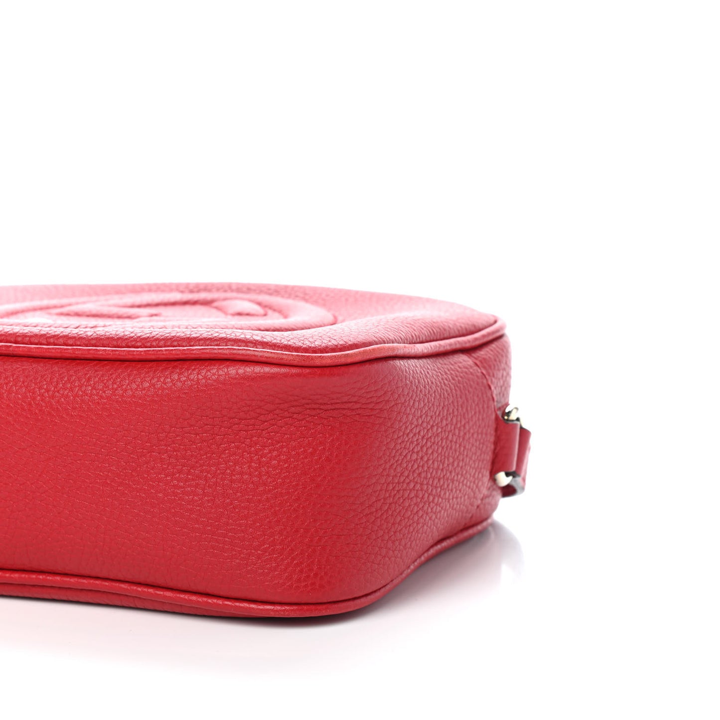 Pebbled Calfskin Small Soho Disco Bag Tabasco Red