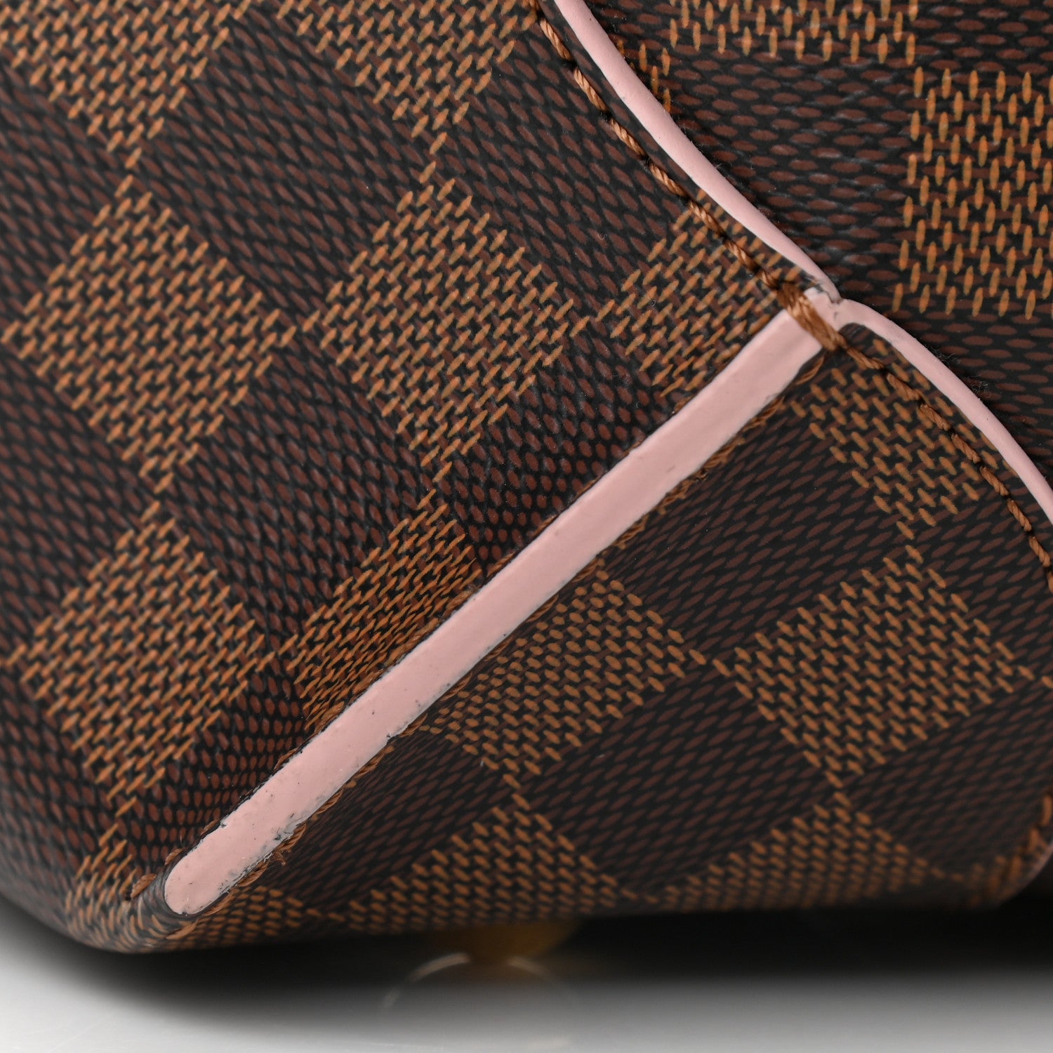 Louis Vuitton Damier Ebene Caissa Hobo Rose Ballerine 12 of 13