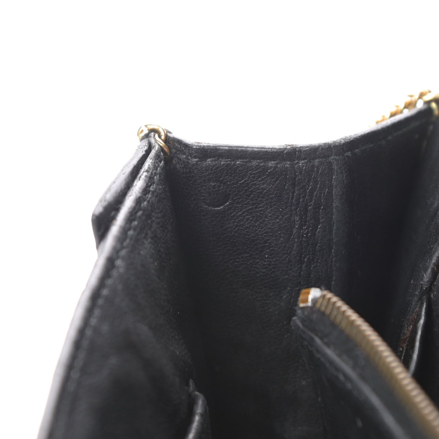 Shiny Porosus Crocodile Lydie Clutch Black